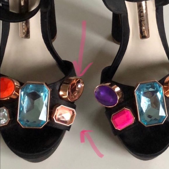 Sophia Webster Amanda Gem Embellished Platform Heels with ADDED GEMS π©·ππ - Picture 2 of 16